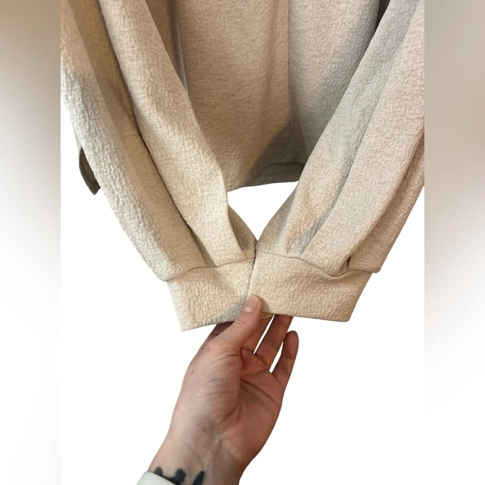H&M Beige Long Sleeve Top Size Large
